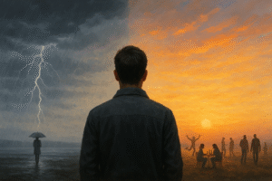 Transtorno Afetivo Bipolar (TAB), também chamado de Bipolaridade ou Transtorno do Humor Bipolar, em abordagem médica conduzida pelo Dr. Murilo Battistetti, psiquiatra da Up Mind Psiquiatria – Jundiaí. Imagem representando estabilidade emocional, rotina equilibrada e o cuidado especializado no tratamento psiquiátrico do Transtorno Bipolar.